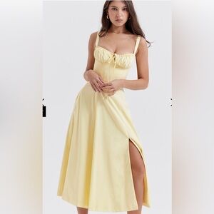House of CB Carmen buttercup bustier sundress